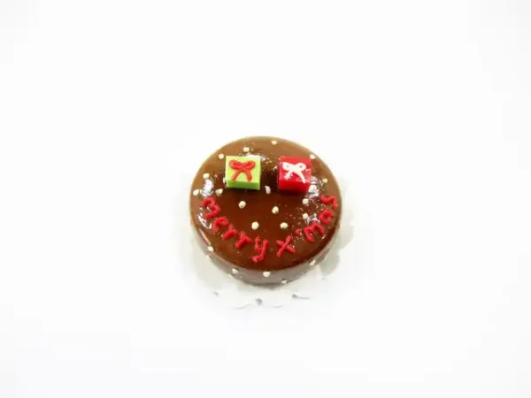 Dollhouse Miniature 1 Cake 2 cm Christmas Seasonal Dollhouse Food Supply 14941 - Image 2
