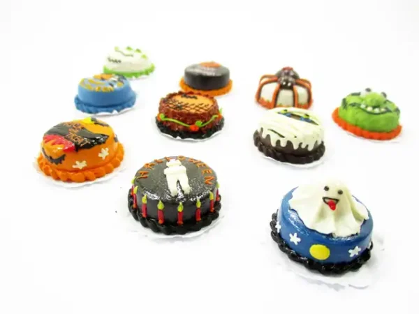10x20mm Different Halloween Seasonal Cake Dollhouse Miniatures Food 15429 - Image 2