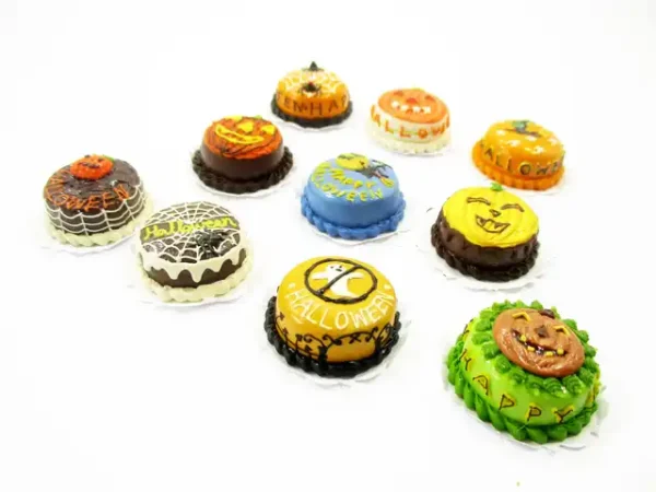 10x20mm Mixed Different Halloween Seasonal Cake Dollhouse Miniature Food 15430 - Image 3