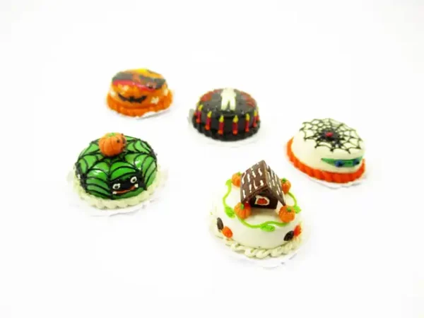 5x20mm Mixed Different Halloween Seasonal Cake Dollhouse Miniature Food 15431 - Image 3