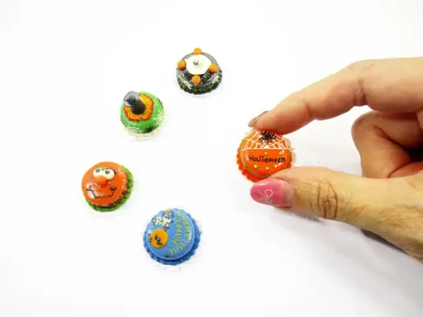 5x20mm Mixed Different Halloween Seasonal Cake Dollhouse Miniature Food 15432 - Image 5