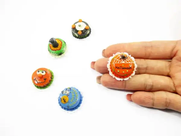 5x20mm Mixed Different Halloween Seasonal Cake Dollhouse Miniature Food 15432 - Image 6