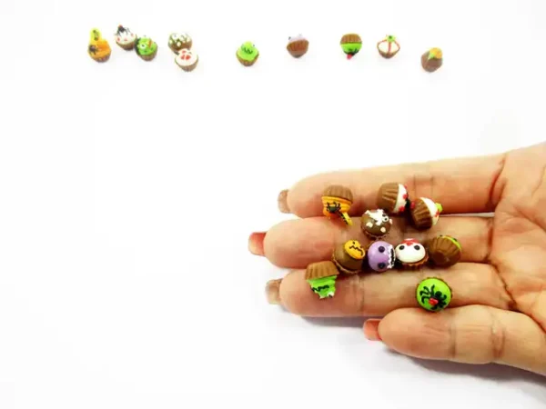 Dollhouse Miniature Food Halloween Seasonal Mixed 10 Cupcake Bakery Supply 15448 - Image 6