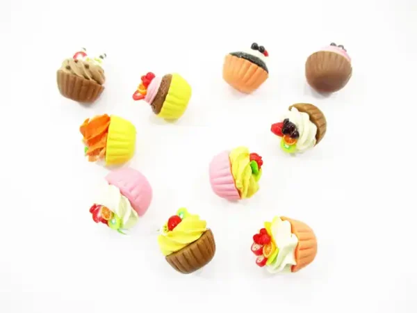 Dollhouse Miniature Food 10 Mixed Fruit Tart Cupcake 1:6 Bakery Dessert 16004 - Image 3