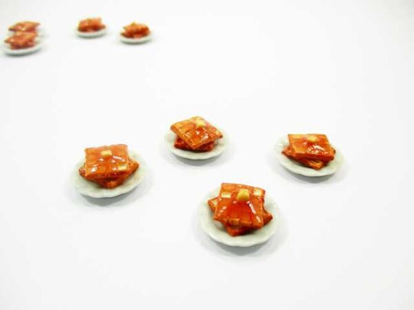 Dollhouse Miniature Food 4 Waffle with Syrup Dessert Bakery Breakfast 16669