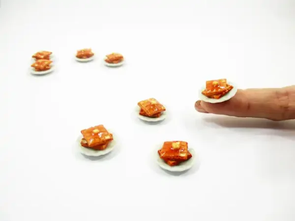 Dollhouse Miniature Food 4 Waffle with Syrup Dessert Bakery Breakfast 16669 - Image 6
