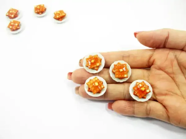 Dollhouse Miniature Food 4 Waffle with Syrup Dessert Bakery Breakfast 16669 - Image 7