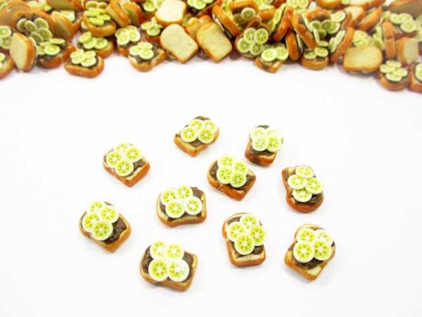 1:12 Dollhouse Food Banana Fruit Toast Breakfast Miniature Bread Bakery