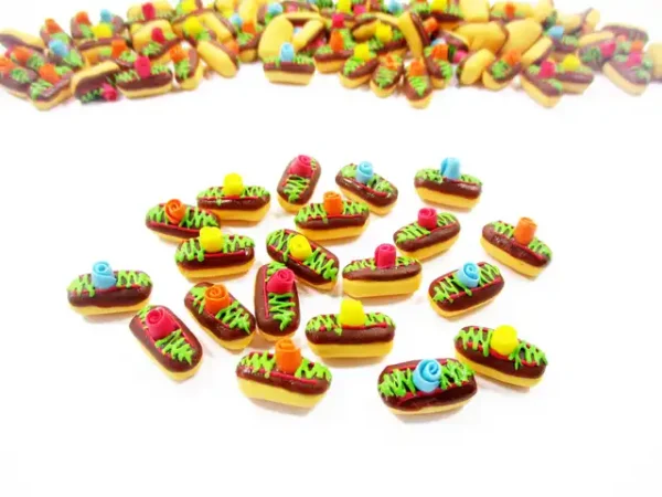 Chocolate Eclair Bakery Dollhouse Miniatures Food Bakery Bread - Image 2