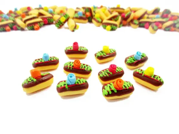 Chocolate Eclair Bakery Dollhouse Miniatures Food Bakery Bread - Image 3