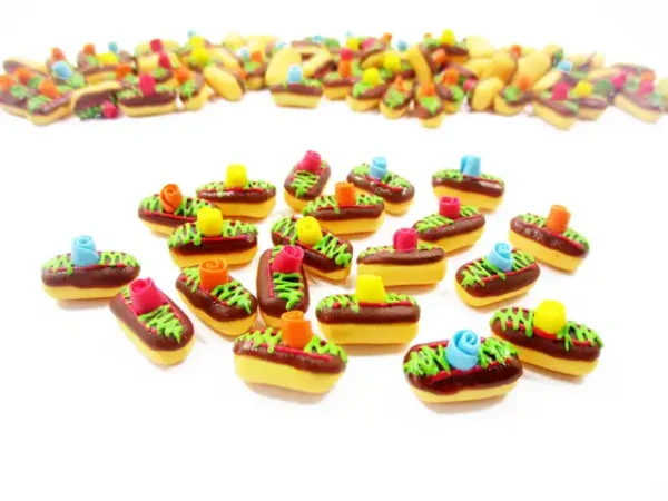 Chocolate Eclair Bakery Dollhouse Miniatures Food Bakery Bread - Image 4