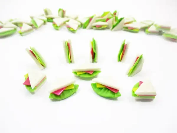 Dollhouse Miniature Food Cheese Sandwich Bread Supply - Image 3
