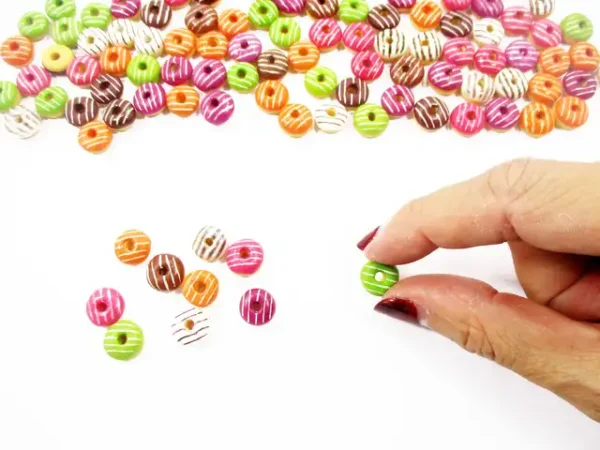 Dollhouse Miniature Food Lot Mixed Iced Donut Doughnut Supply Charms - Image 5