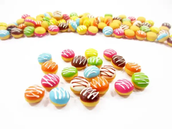 Dollhouse Miniature Food Lot Doughnut Donut Bakery Supply Charms - Image 2