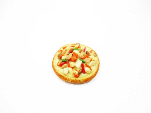 Dollhouse Miniatures Food 1 Sea Food Sausage Pizza Pan Supply Deco 10904