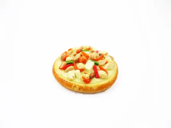 Dollhouse Miniatures Food 1 Sea Food Sausage Pizza Pan Supply Deco 10904 - Image 2