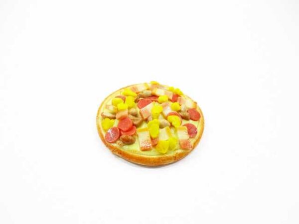 Dollhouse Miniatures Food 1 Sausage Delight Pizza Pan Supply Deco 10938