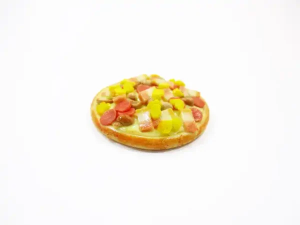 Dollhouse Miniatures Food 1 Sausage Delight Pizza Pan Supply Deco 10938 - Image 2