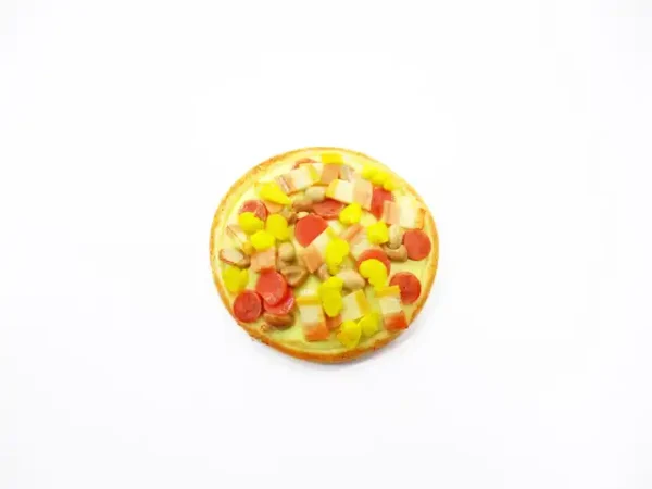 Dollhouse Miniatures Food 1 Sausage Delight Pizza Pan Supply Deco 10938 - Image 3