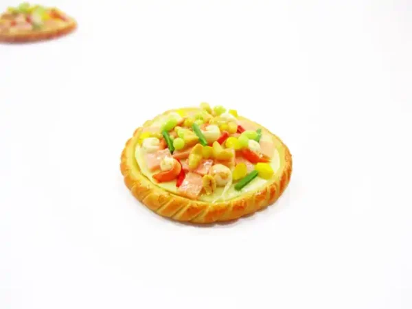 Dollhouse Miniatures Food 1 Sausage Mixed Pizza Pan Supply Deco 10940 - Image 2