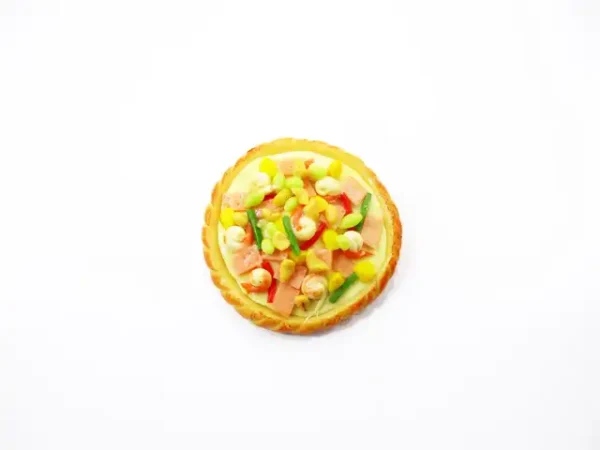 Dollhouse Miniatures Food 1 Sausage Mixed Pizza Pan Supply Deco 10940 - Image 3