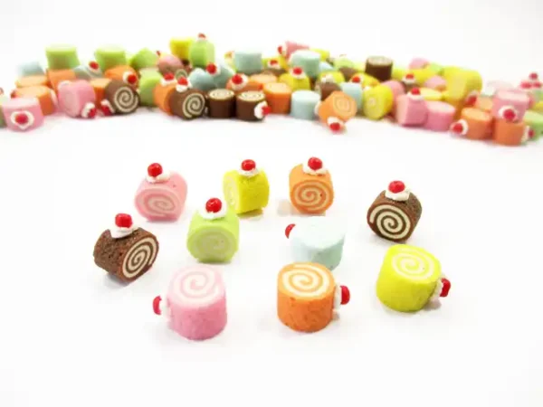 Dollhouse Miniatures Food Lot Loose Color Roll Cake WHOLESALE Supply - Image 2