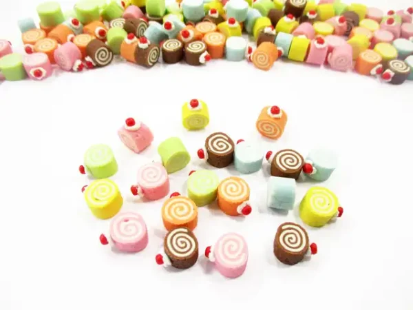 Dollhouse Miniatures Food Lot Loose Color Roll Cake WHOLESALE Supply - Image 3