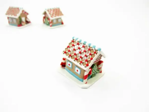 Dollhouse Miniature Clay Gingerbread House Candy Sweet Food Christmas A 13769 - Image 3