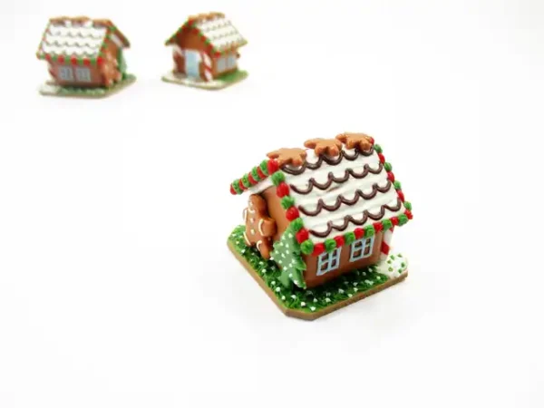 Dollhouse Miniature Christmas Gingerbread House Candy Sweet Holiday A 13770 - Image 2