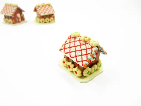 Dollhouse Miniature Christmas Gingerbread House Candy Ornament Holiday A 13771 - Image 3