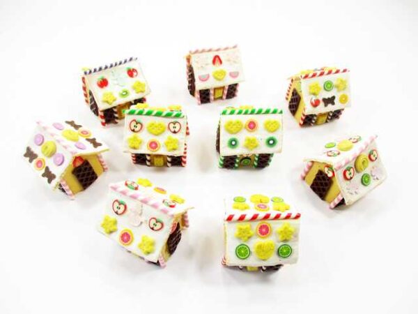Dollhouse Miniature Food Cake 9 Christmas Gingerbread House WHOLESALE Supply 13821