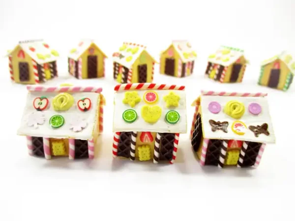 Dollhouse Miniature Food Cake 9 Christmas Gingerbread House WHOLESALE Supply 13821 - Image 6