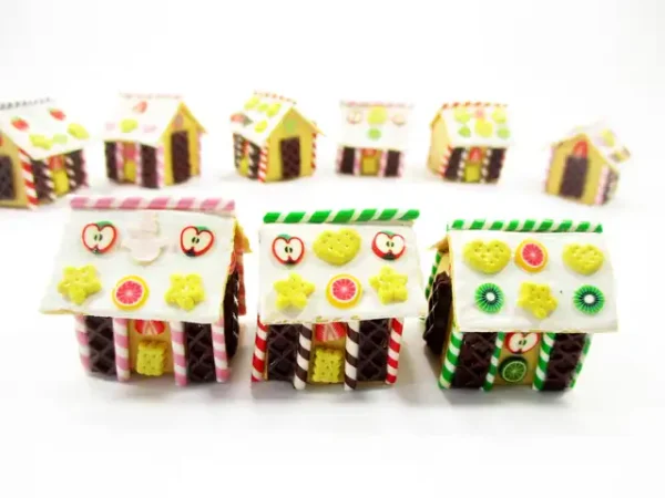 Dollhouse Miniature Food Cake 9 Christmas Gingerbread House WHOLESALE Supply 13821 - Image 7