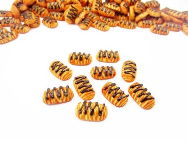 Dollhouse Accessories Chocolate Croissant Bakery Dollhouse Miniature