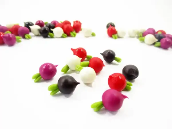 Dollhouse Food Accessories Lot Beet Root Vegetable Dollhouse Miniature - Image 3