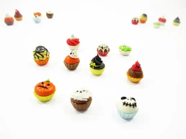 Dollhouse Food Accessories 10 Halloween Cup Cake Bakery Miniature Supply 14912 - Image 4