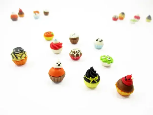 Dollhouse Food Accessories 10 Halloween Cup Cake Bakery Miniature Supply 14912 - Image 5
