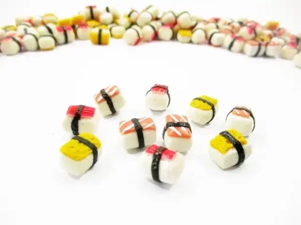 Dollhouse Food Supply Japanese Food Salmon Onigiri Sushi Loose Food - Image 3