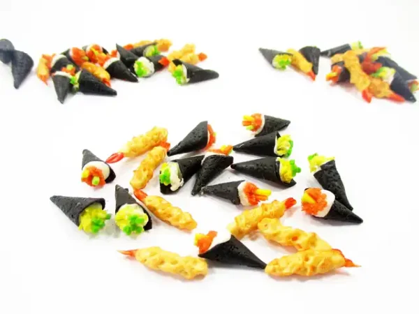 Dollhouse Food Accessory Japanese Food Temaki Sushi Tempura Loose Food - Image 3