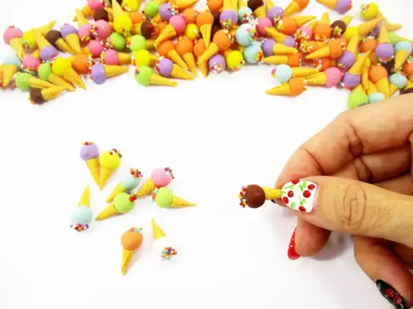 Dollhouse Food Accessories Lot Color Ice Cream Miniature Food Supply - Image 5