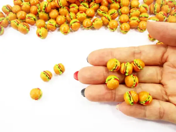 Dollhouse Food Accessories Lot Loose Hamburger Fast Food Miniature Food - Image 6