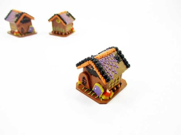 Dollhouse Miniature Halloween Gingerbread House Spider Web Holiday 15442