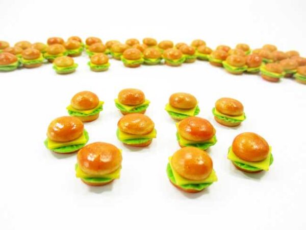 Dollhouse Food Hamburger Lot Cheese Burger Dollhouse Miniature Food