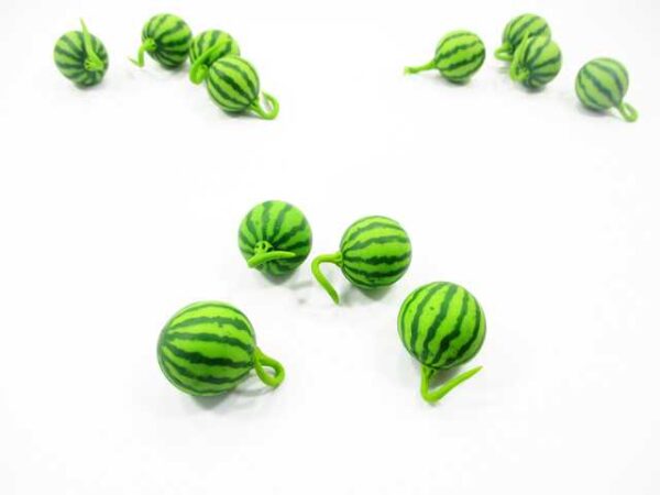1:6 Dollhouse Miniature Food Lot 4 Watermelon Loose Fruit Tiny Supply 15531