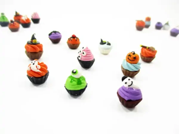 Dollhouse Miniature Food Halloween Designs Mixed 10 CupCake Bakery Sweet 16085 - Image 4