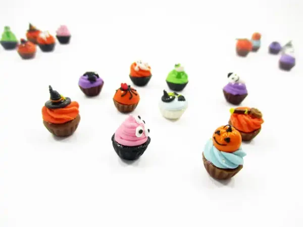 Dollhouse Miniature Food Halloween Designs Mixed 10 CupCake Bakery Sweet 16085 - Image 5