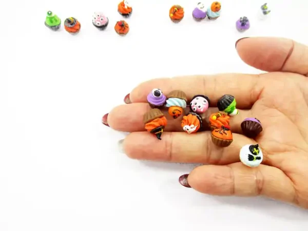 Dollhouse Miniature Food Halloween Designs Mixed 10 CupCake Bakery Sweet 16085 - Image 7