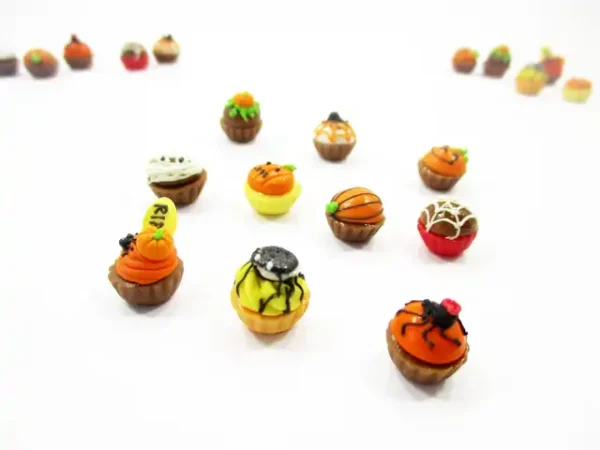Dollhouse Miniature Food Halloween Designs Mixed 10 CupCake Bakery Sweet 16088 - Image 5