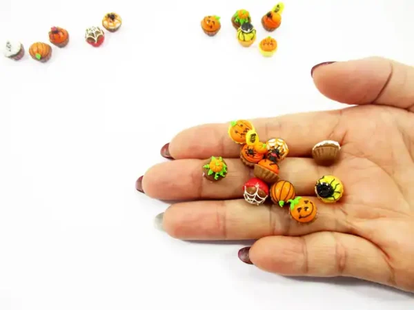 Dollhouse Miniature Food Halloween Designs Mixed 10 CupCake Bakery Sweet 16088 - Image 7