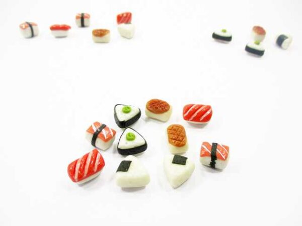 Dollhouse Food Lot 10 Loose Japanese Food Sushi Nigiri Miniature Food 16205